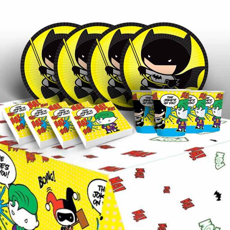 Batman vs Joker Plates and Cups Tableware Pack