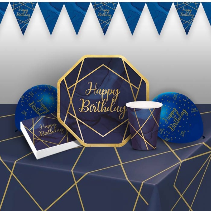 Birthday Party Packs - Blue and Gold