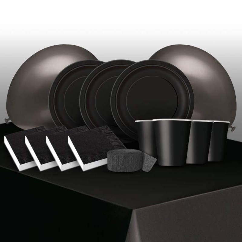 Solid Black Colour Party Pack (Premium)
