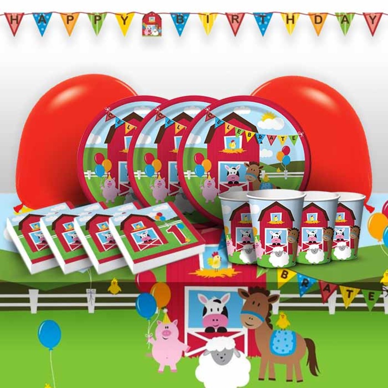 Farm Animal 1st Birthday Party Pack (Premium)