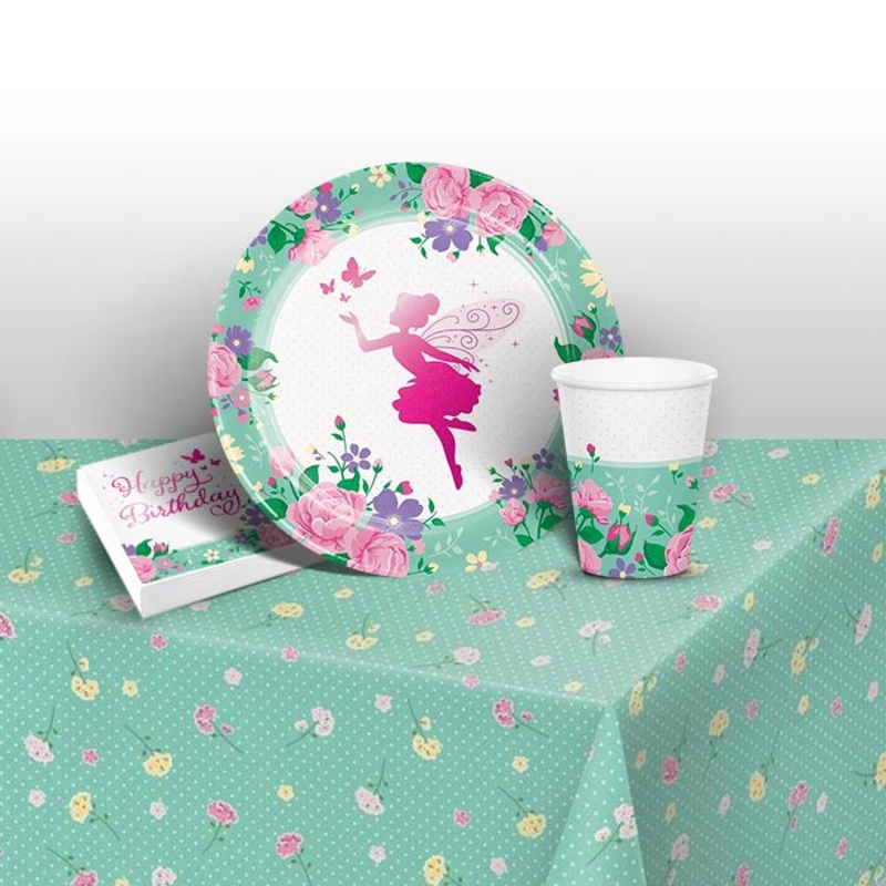 Floral Fairy Party Tableware Pack