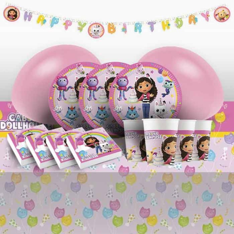 Gabby's Dollhouse Party Pack with Decorations
