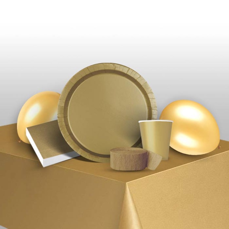Gold Coloured Party Pack (Premium)