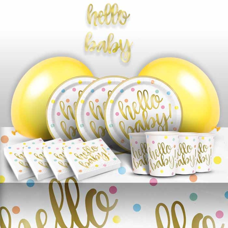 Hello Baby Shower Party Pack