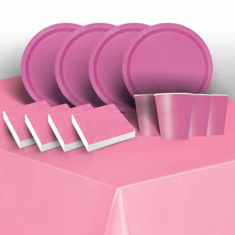 Hot Pink Solid Coloured Party Pack (Starter)