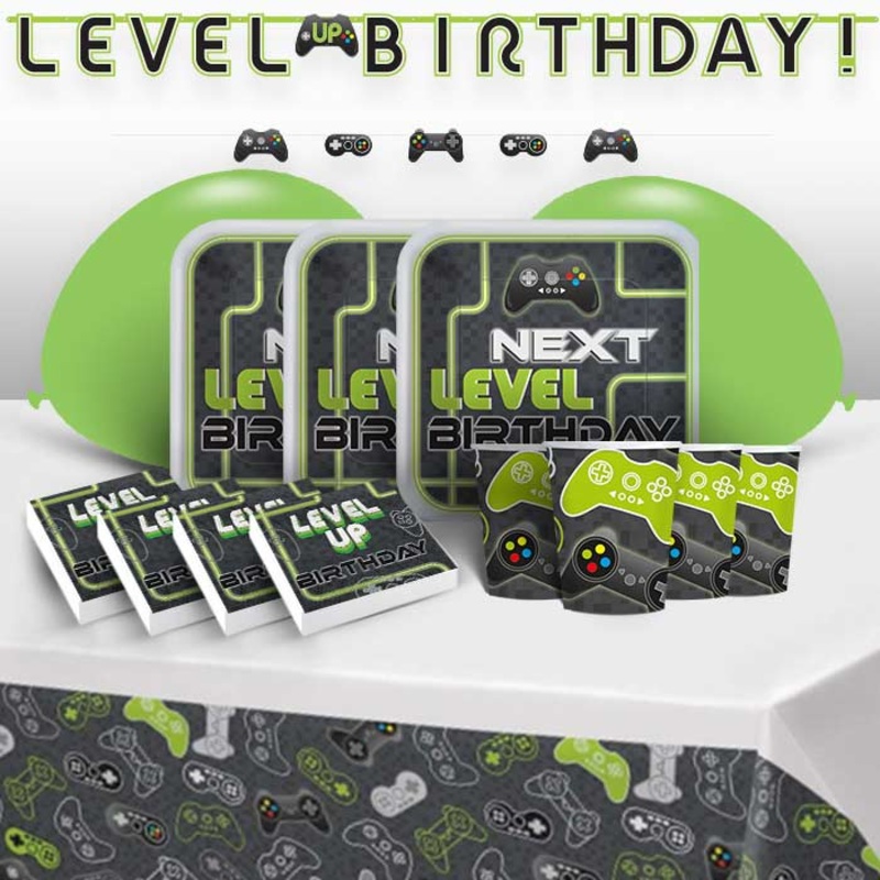 Level Up Gaming Birthday Party Pack (Premium)