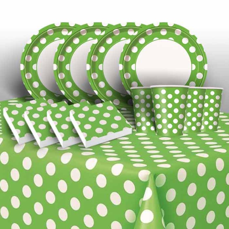 Lime Green Polka Dot Party Pack (Starter)