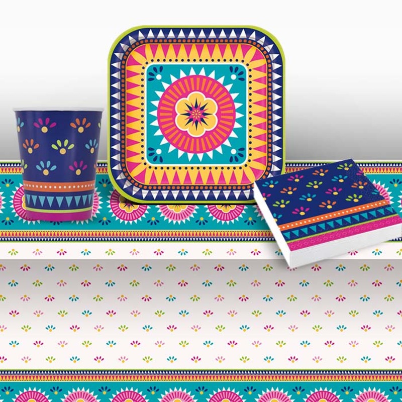 Mexican Party Pack Boho Fiesta (Tableware)