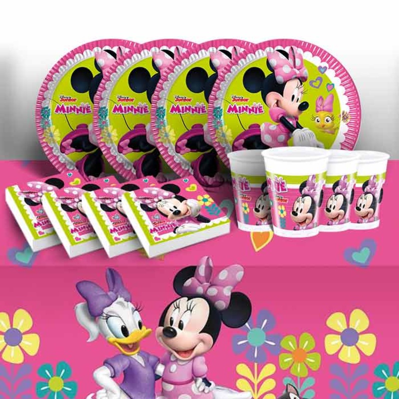 Minnie Mouse Party Plates and Cups Tableware Pack
