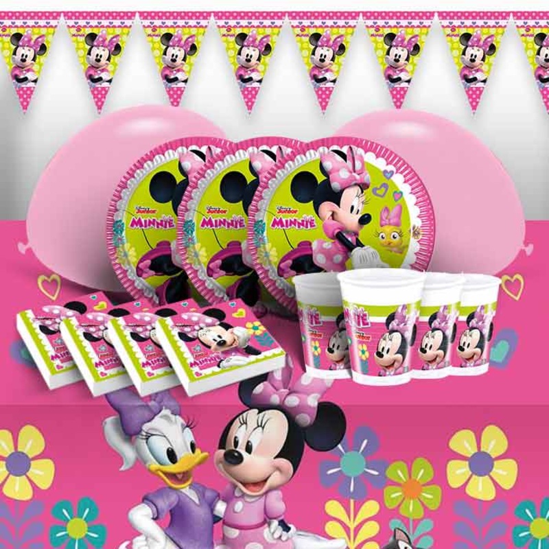 Minnie Mouse Party Set with Balloons and Decor