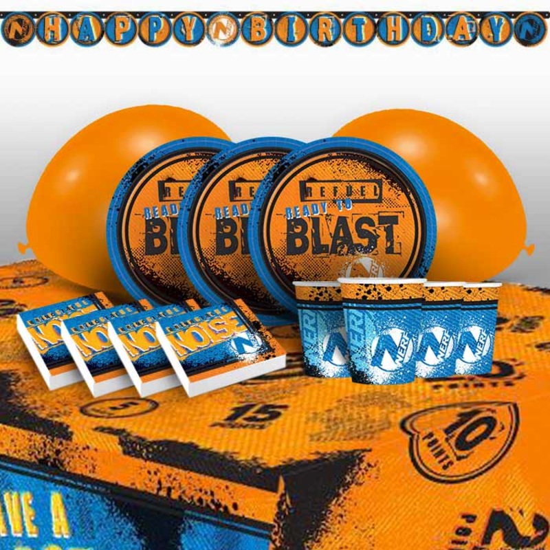 Nerf Birthday Party Pack with Decorations
