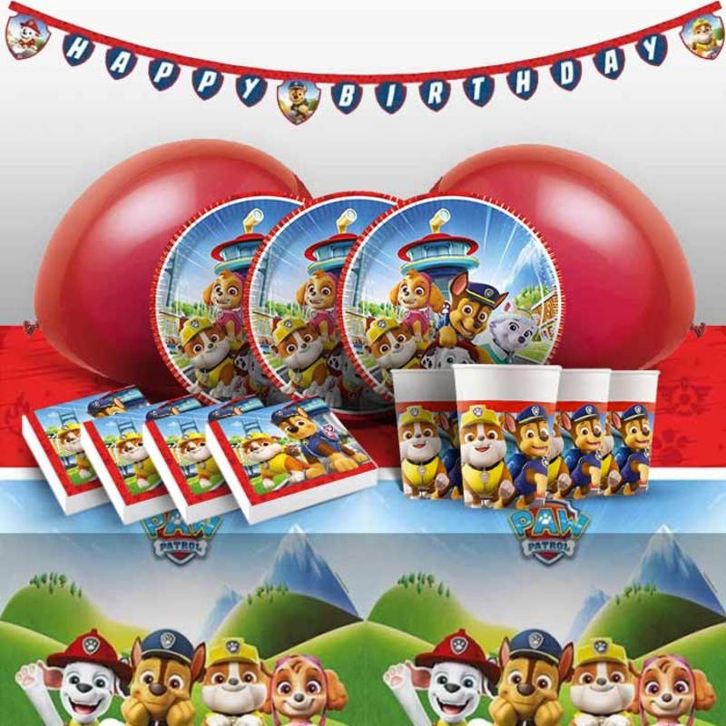 Paw Patrol Rescue Heroes Party Kit with Decorations
