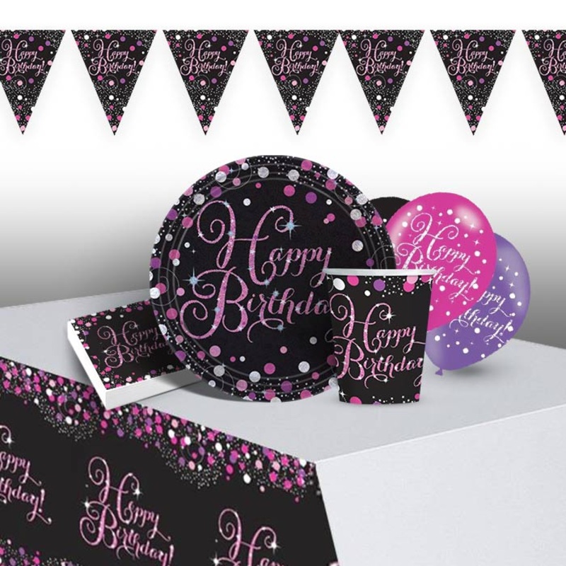 Pink Sparkling Birthday Party Pack (Premium)