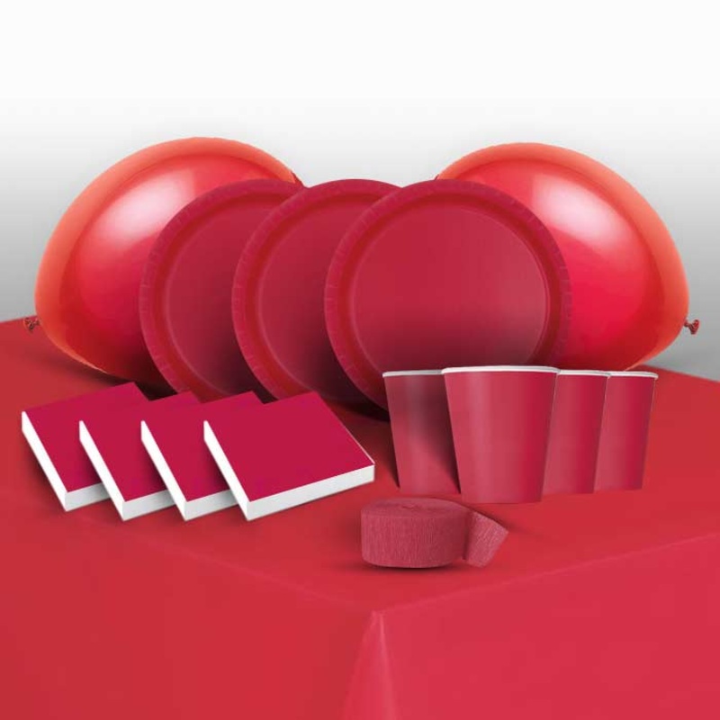 Solid Red Colour Party Pack (Premium)