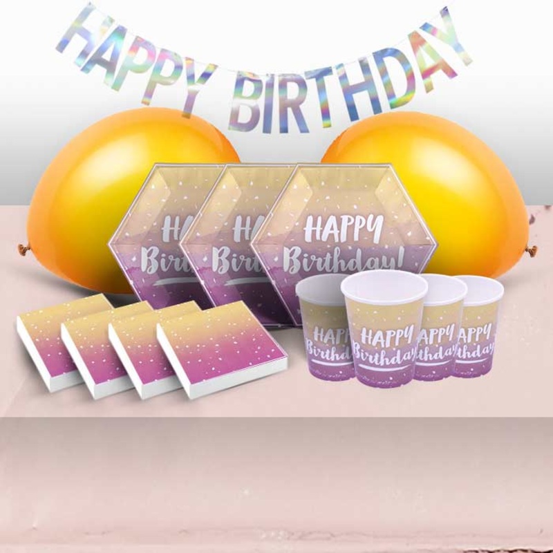 Ombre Rose Gold Birthday Party Pack (Premium)