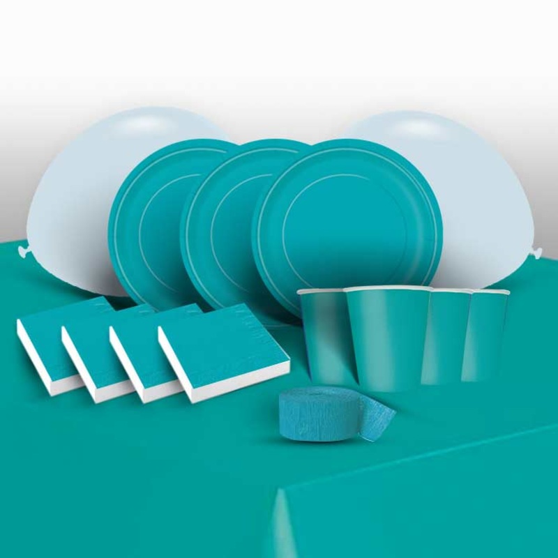 Party Pack - Teal Blue Tableware