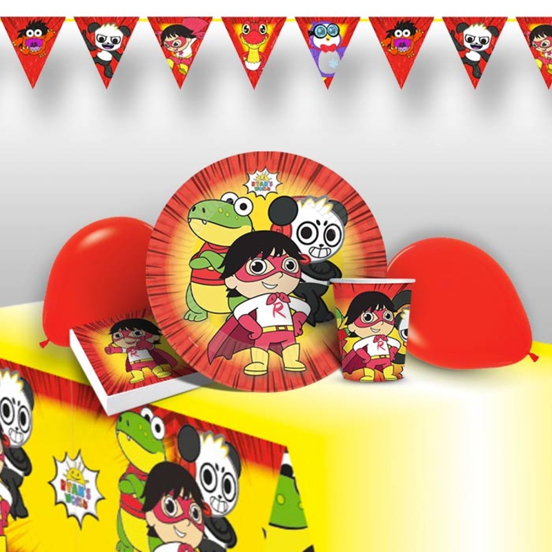 Ryan's World Birthday Party Pack with Decorations