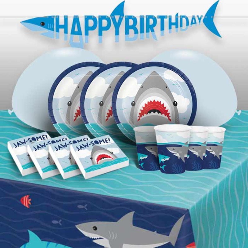 Shark Birthday Party Pack with Decorations