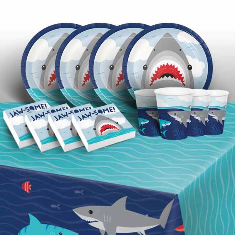 Shark Plates and Napkins Tableware Pack