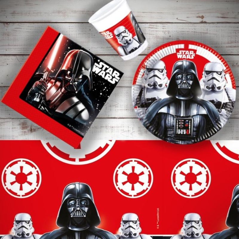 Star Wars Tableware Party Pack Darth Vader and Storm Trooper
