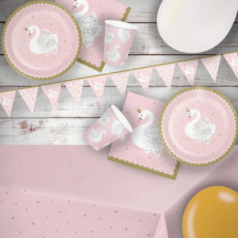 Stylish Swan Birthday Party Pack (Premium)