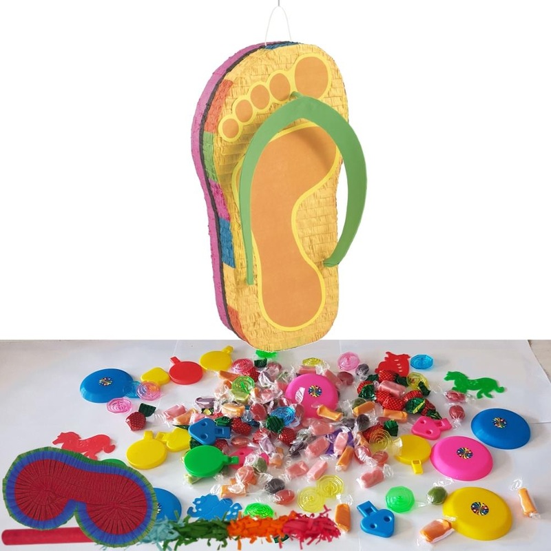 Flip Flop Hawaiian Pinata Party Kit with Favours and Confetti - Buy Online