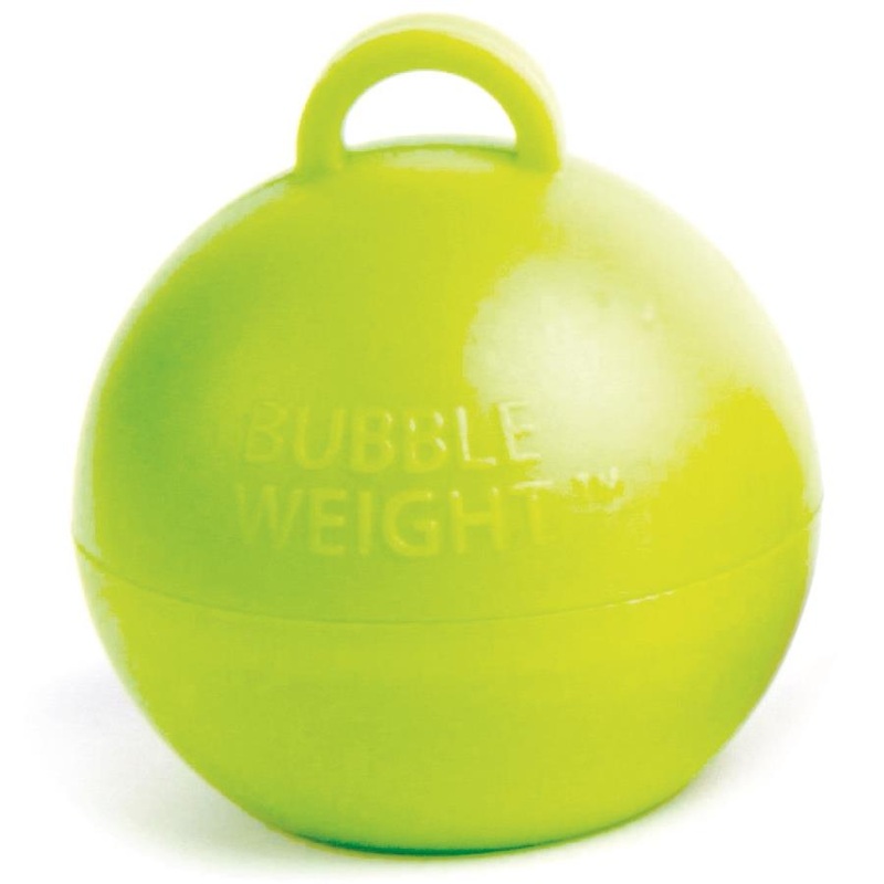 Lime Green Balloon Weights - Bubble Pack of 25