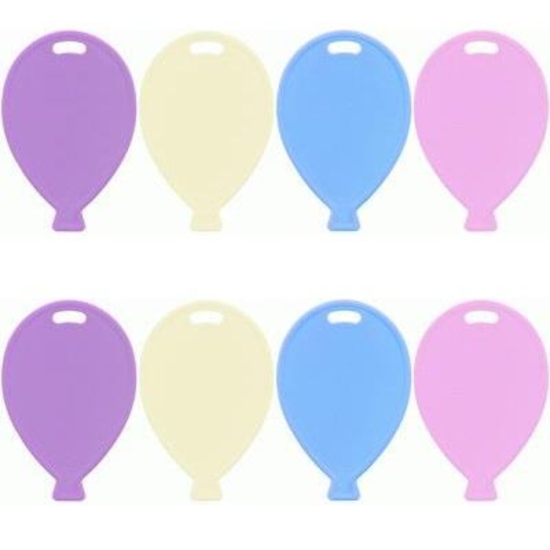 Pastel Coloured Balloon Weights Flat Pack of 100