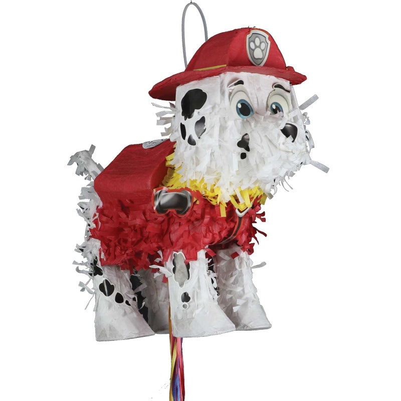 Paw Patrol Marshall Shaped Pull Pinata Party Game | Decoration