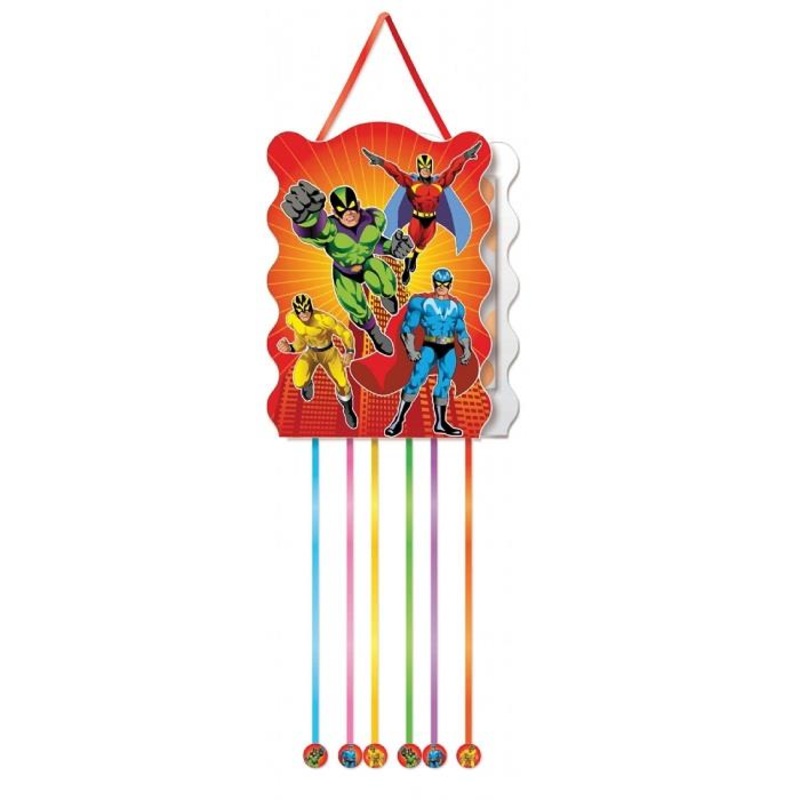 Superhero Pull String Pinata