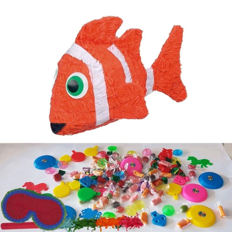 Clown Fish Pinata Party Kit with Favours and Confetti - Buy Online