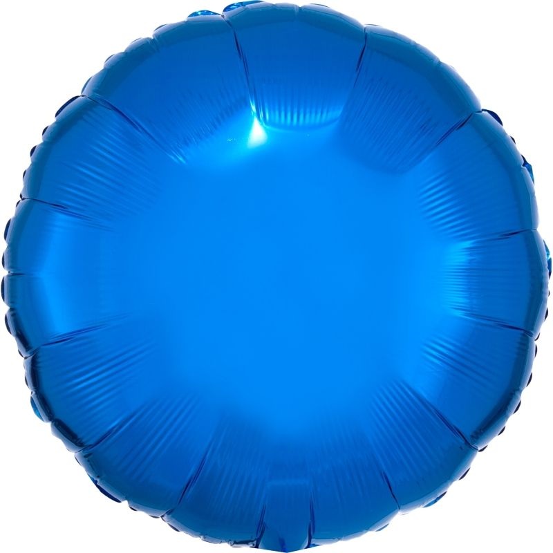 Dark Blue Circle Foil Balloon - Anagram