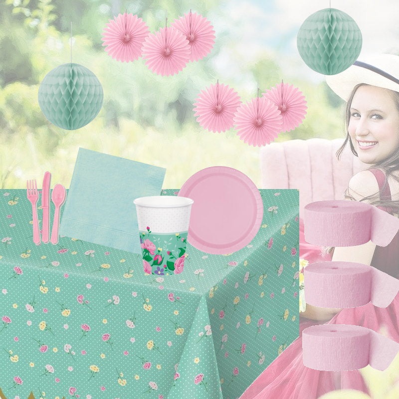 Floral Garden Tableware and Decorations Pack