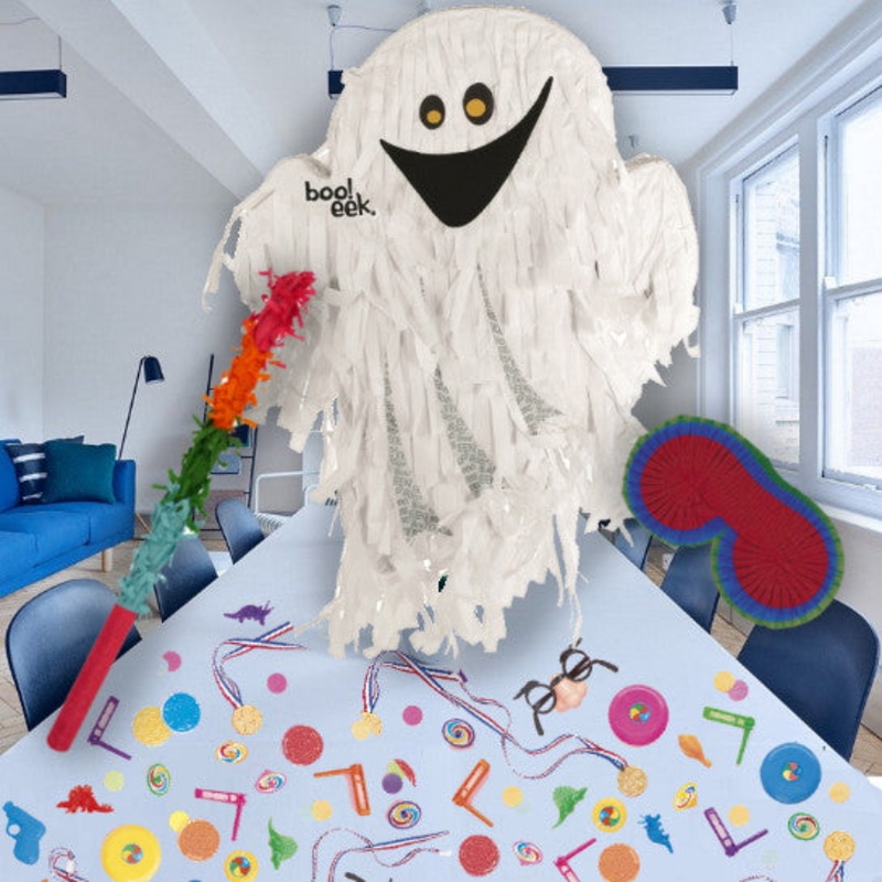 Halloween Ghost Pinata Party Kit with Favours and Confetti - Buy Online