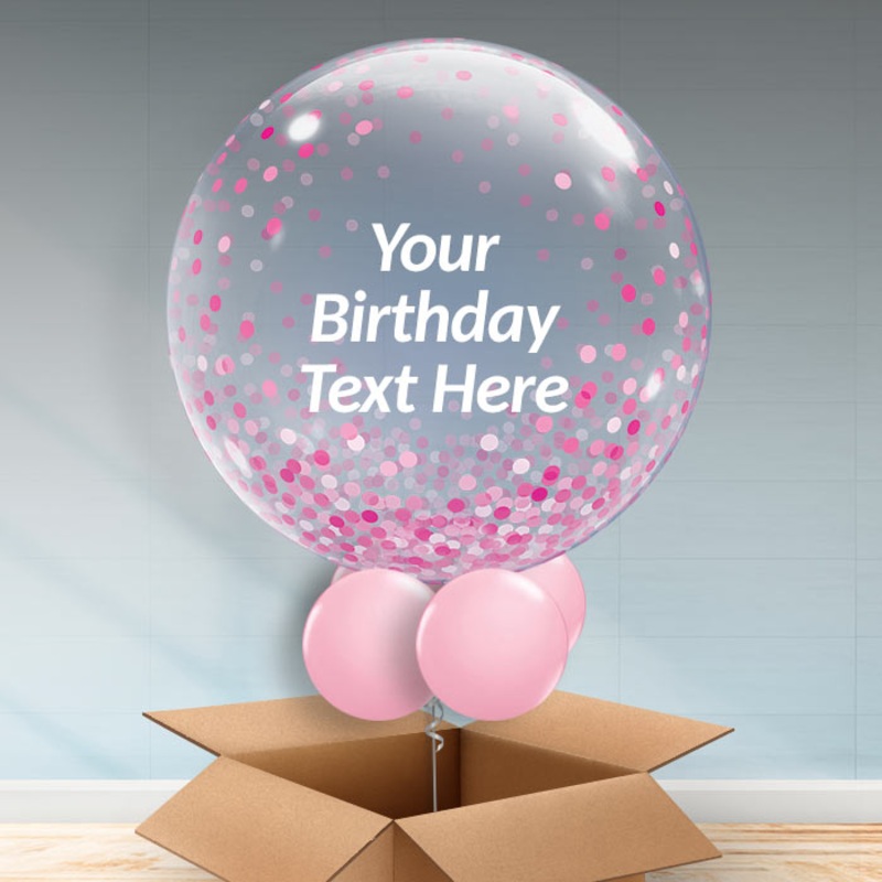 Pink Dot Personalisable Balloons Delivered