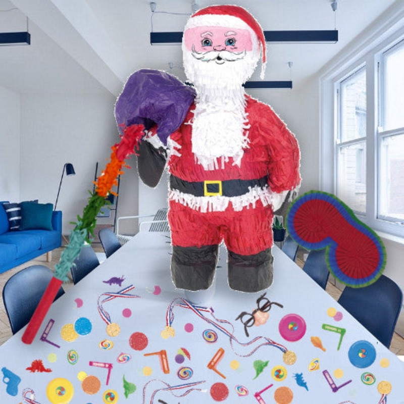 Santa | Father Christmas Pinata Party Kit with Favours and Confetti - Buy Online