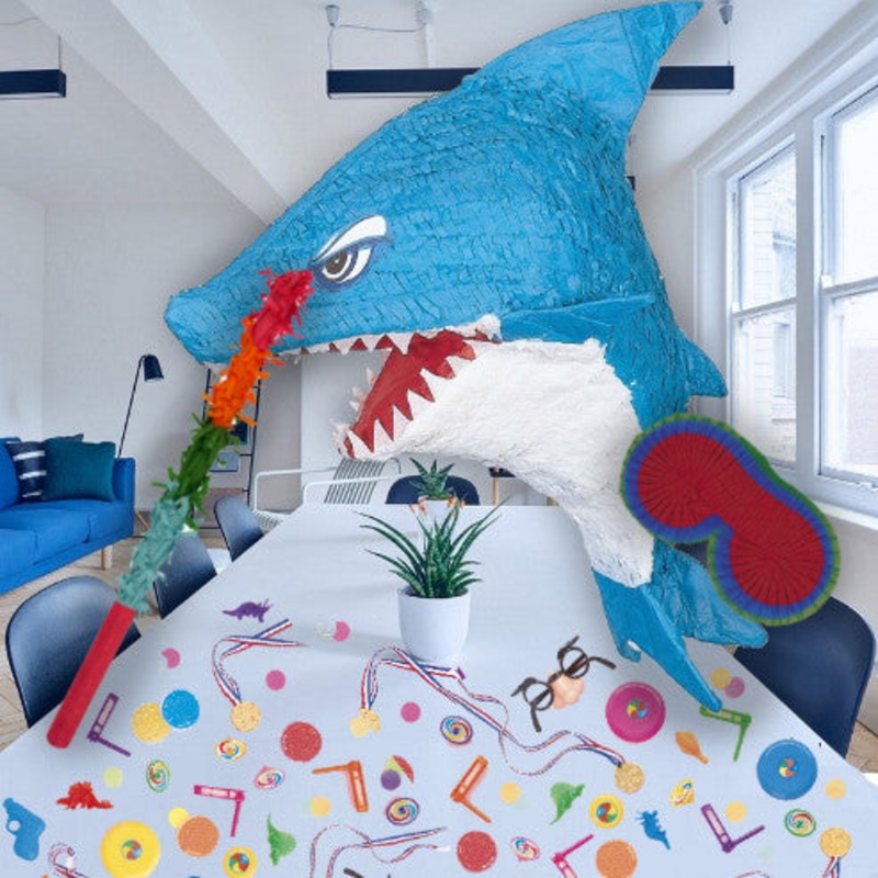 Shark Filled Pinata Kit with Accessories