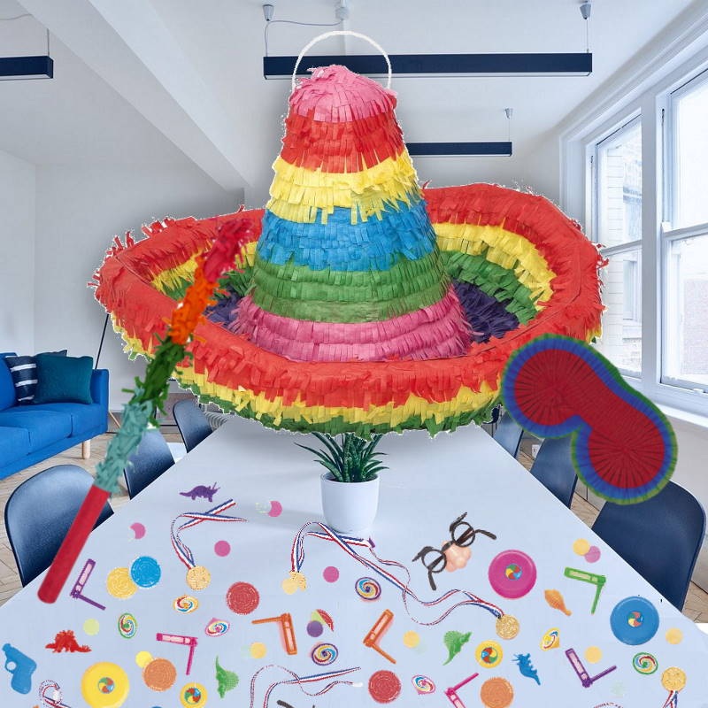 Sombrero Pinata with Fillers Kit