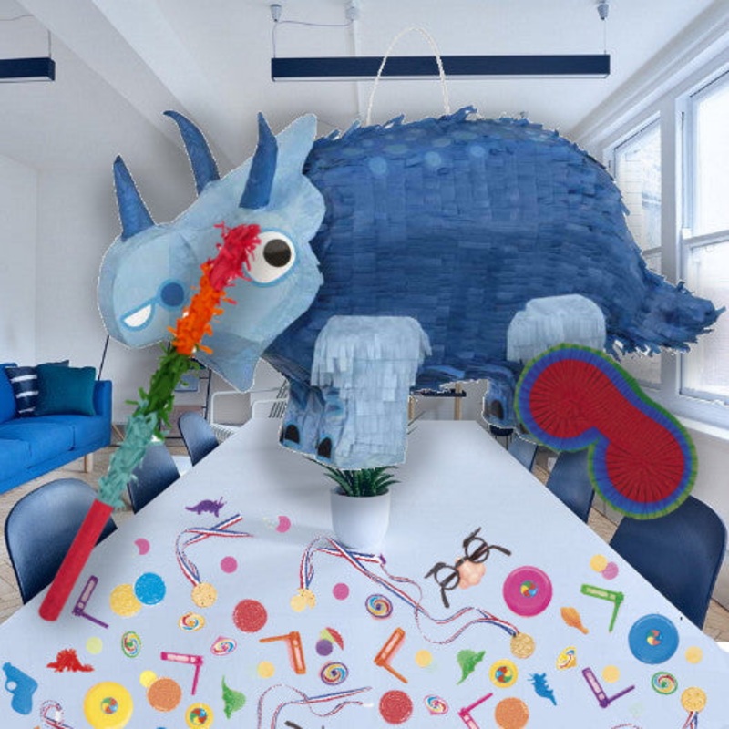 Triceratops | Dinosaur Pinata Party Kit with Favours and Confetti - Buy Online