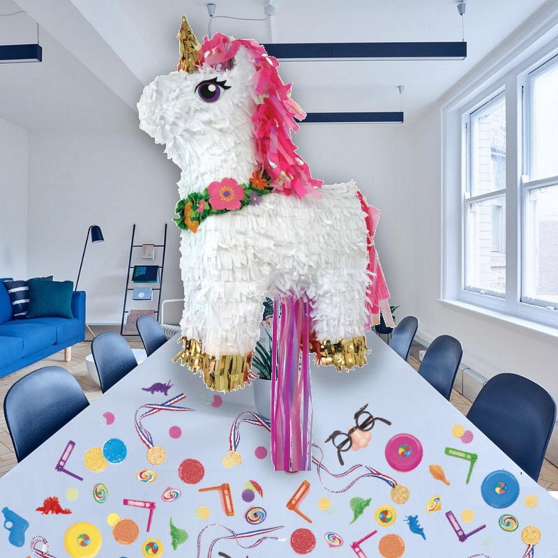 Unicorn Pinatas Kit with Fillers and Confetti