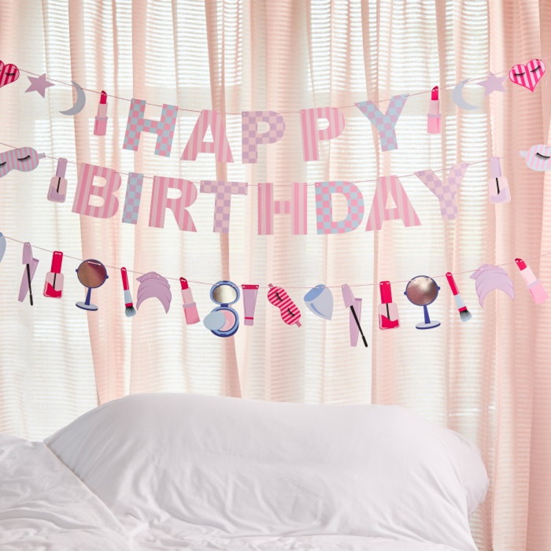 Pamper Party Birthday Banner 2 metres