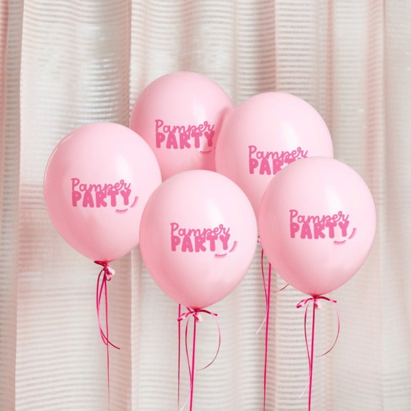 Pamper Party Latex Balloons - Pack of 5