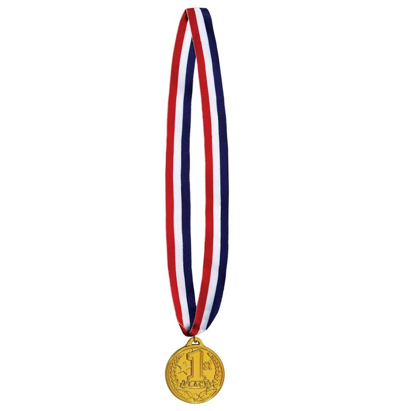 12 Pack Beistle 1st Place Medal with Ribbon