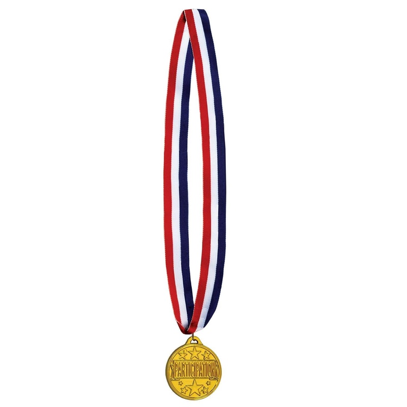 12 Pack Beistle Participation Medal with Ribbon