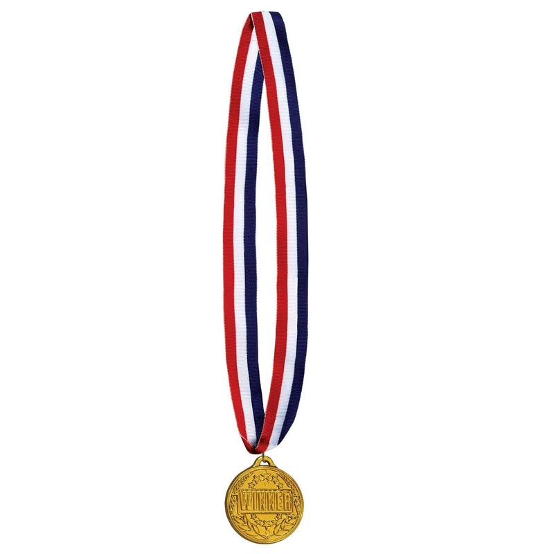 12 Pack Beistle Winner Medal with Ribbon