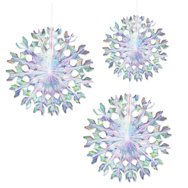 18 Pack Beistle Iridescent Party Fans
