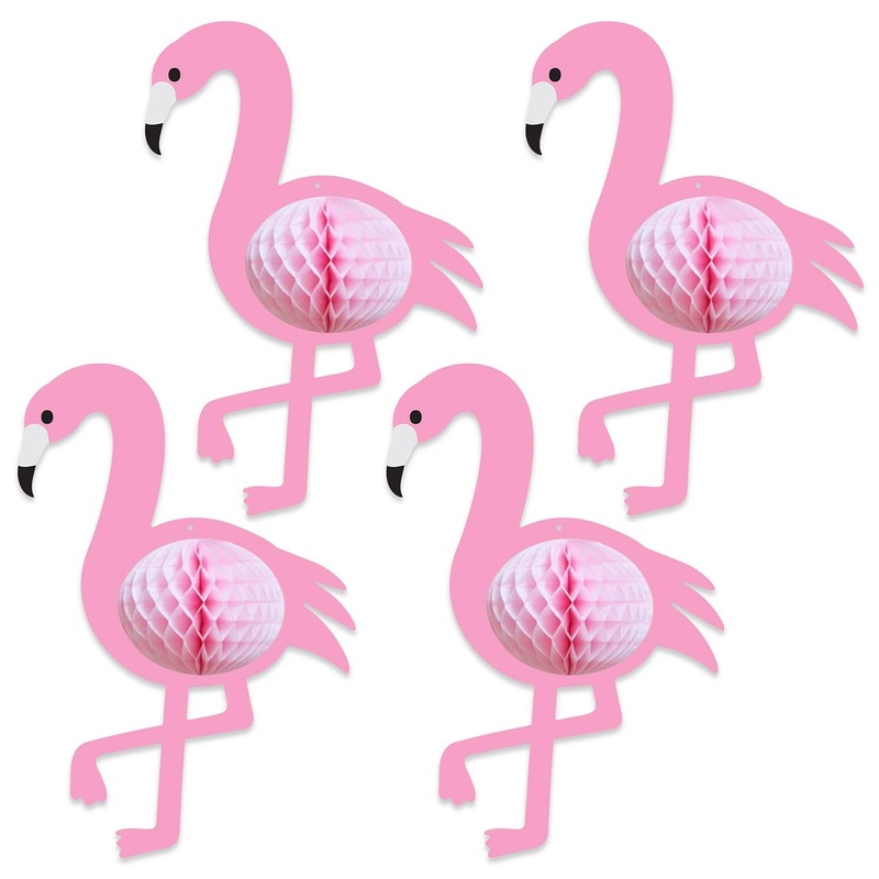 48 Piece Beistle Luau Party Tissue Flamingos