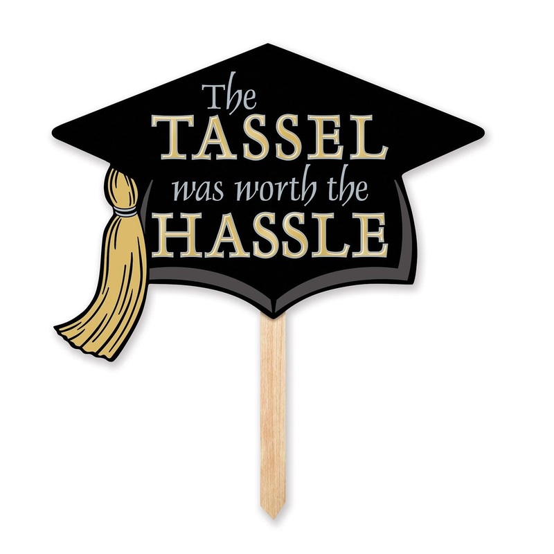 6 Pack Beistle Grad Cap Graduation Party Yard Sign