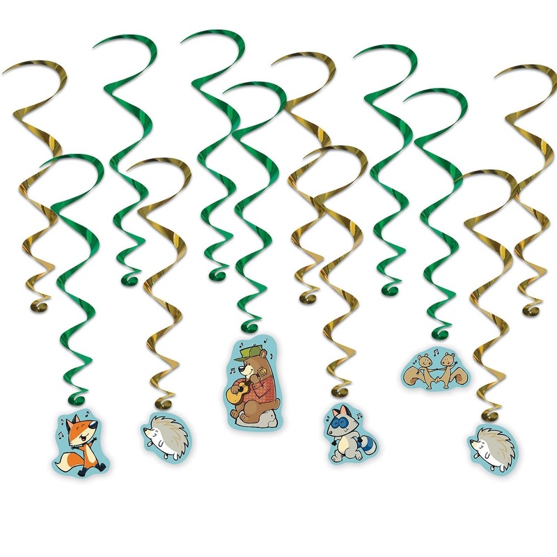 72 Pack Beistle Christmas Woodland Friends Whirls