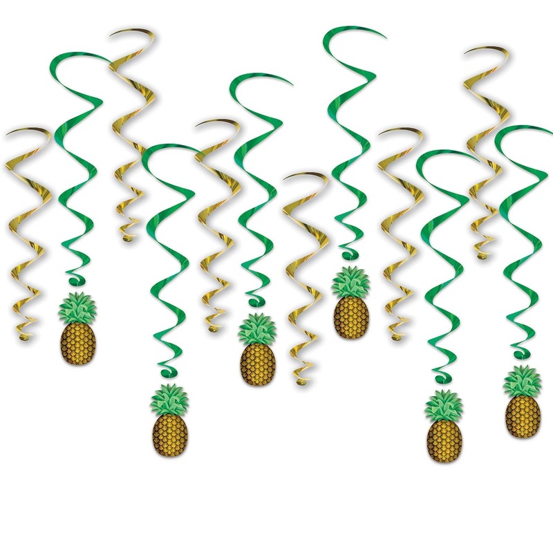 72 Pack Beistle Luau Party Pineapple Whirls